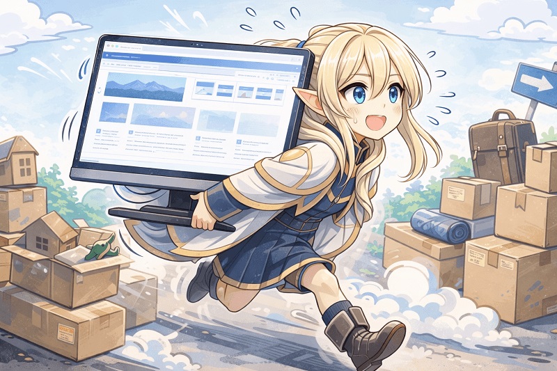 ホームページのお引越し