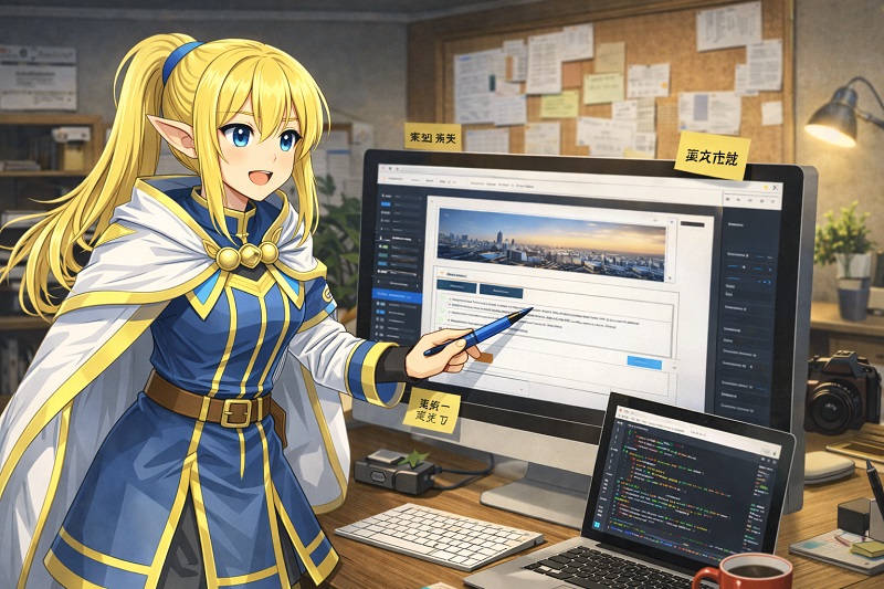 ホームページの修正